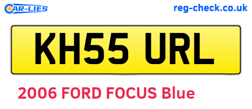 KH55URL are the vehicle registration plates.