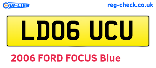 LD06UCU are the vehicle registration plates.