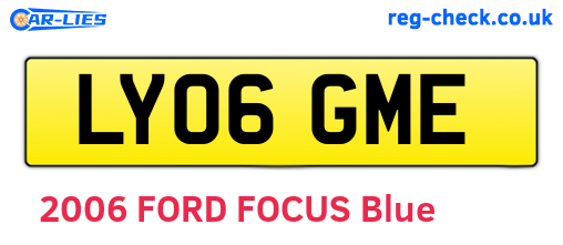 LY06GME are the vehicle registration plates.