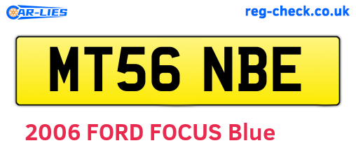 MT56NBE are the vehicle registration plates.