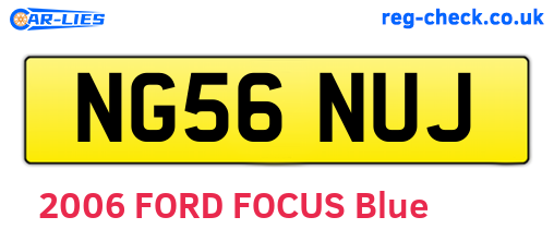 NG56NUJ are the vehicle registration plates.