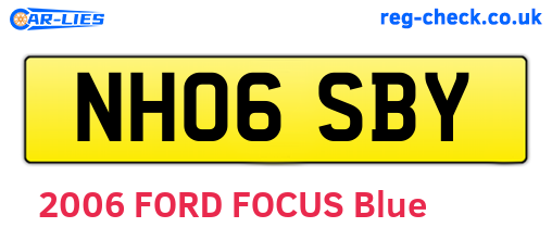 NH06SBY are the vehicle registration plates.