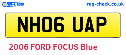 NH06UAP are the vehicle registration plates.