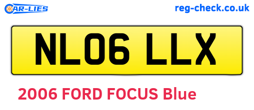 NL06LLX are the vehicle registration plates.