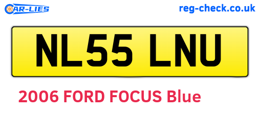 NL55LNU are the vehicle registration plates.