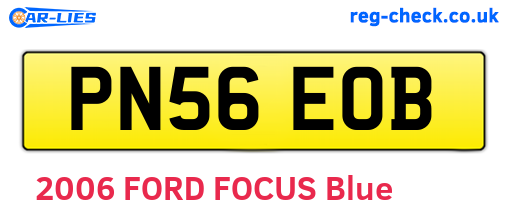 PN56EOB are the vehicle registration plates.