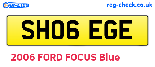 SH06EGE are the vehicle registration plates.