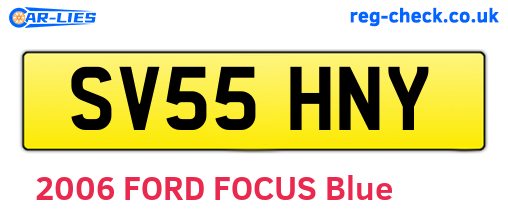 SV55HNY are the vehicle registration plates.