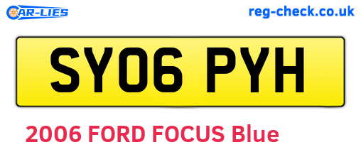 SY06PYH are the vehicle registration plates.