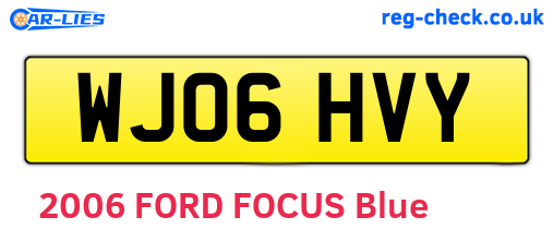 WJ06HVY are the vehicle registration plates.