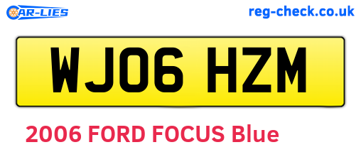 WJ06HZM are the vehicle registration plates.
