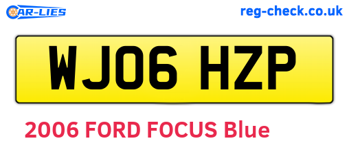 WJ06HZP are the vehicle registration plates.