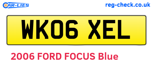 WK06XEL are the vehicle registration plates.
