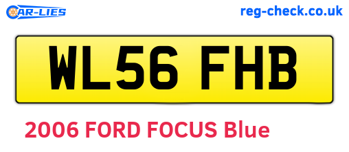 WL56FHB are the vehicle registration plates.