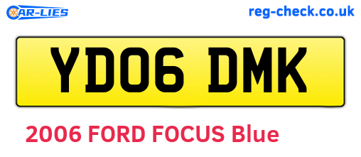YD06DMK are the vehicle registration plates.