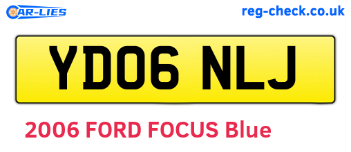 YD06NLJ are the vehicle registration plates.