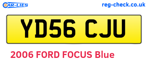 YD56CJU are the vehicle registration plates.