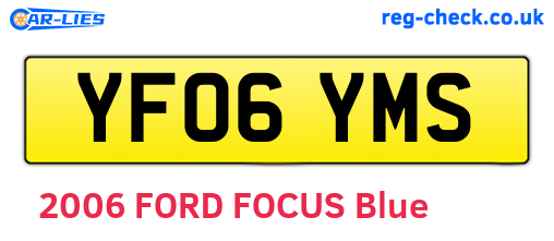 YF06YMS are the vehicle registration plates.