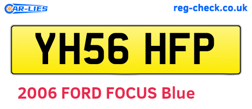 YH56HFP are the vehicle registration plates.