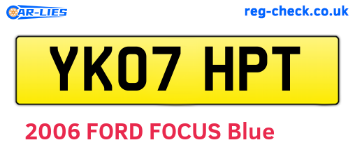 YK07HPT are the vehicle registration plates.