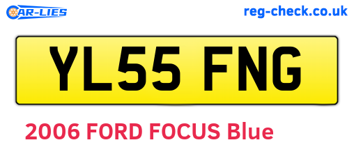 YL55FNG are the vehicle registration plates.