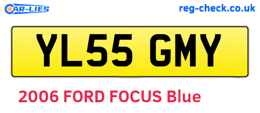 YL55GMY are the vehicle registration plates.