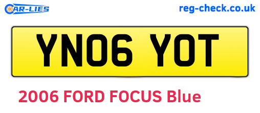YN06YOT are the vehicle registration plates.