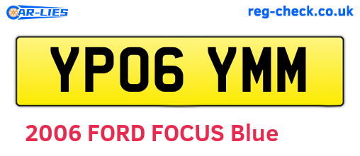 YP06YMM are the vehicle registration plates.
