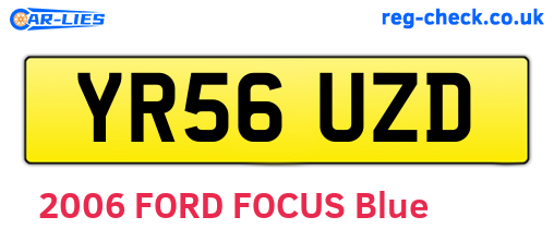 YR56UZD are the vehicle registration plates.