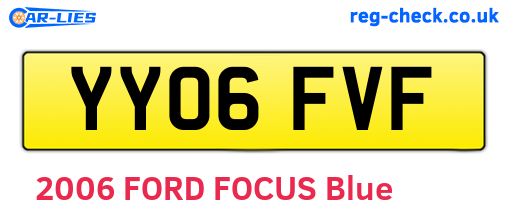 YY06FVF are the vehicle registration plates.