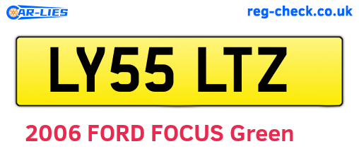 LY55LTZ are the vehicle registration plates.