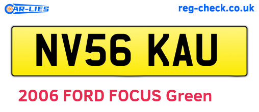 NV56KAU are the vehicle registration plates.