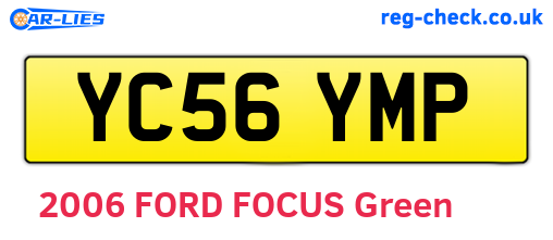 YC56YMP are the vehicle registration plates.