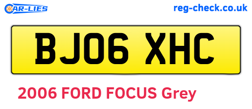 BJ06XHC are the vehicle registration plates.