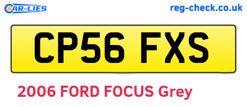 CP56FXS are the vehicle registration plates.