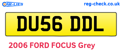 DU56DDL are the vehicle registration plates.