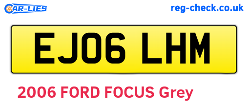 EJ06LHM are the vehicle registration plates.