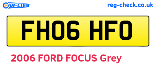 FH06HFO are the vehicle registration plates.