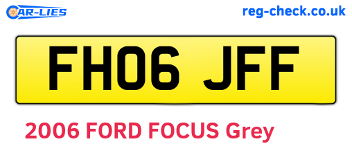 FH06JFF are the vehicle registration plates.