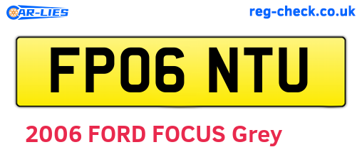FP06NTU are the vehicle registration plates.