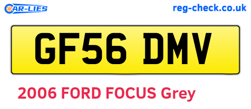 GF56DMV are the vehicle registration plates.