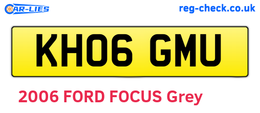 KH06GMU are the vehicle registration plates.