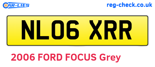 NL06XRR are the vehicle registration plates.
