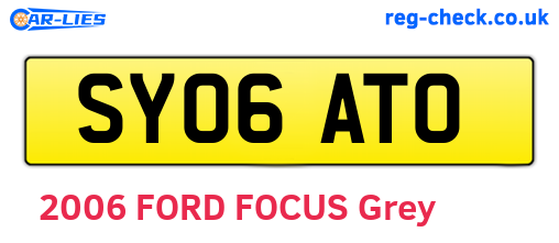 SY06ATO are the vehicle registration plates.