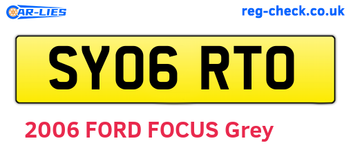 SY06RTO are the vehicle registration plates.