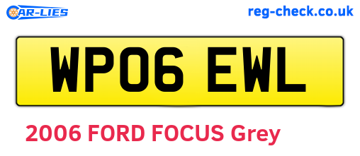 WP06EWL are the vehicle registration plates.
