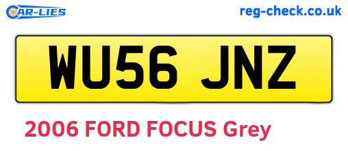 WU56JNZ are the vehicle registration plates.