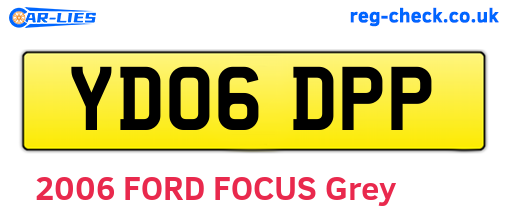 YD06DPP are the vehicle registration plates.