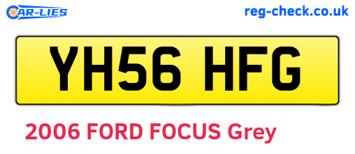 YH56HFG are the vehicle registration plates.