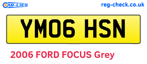 YM06HSN are the vehicle registration plates.